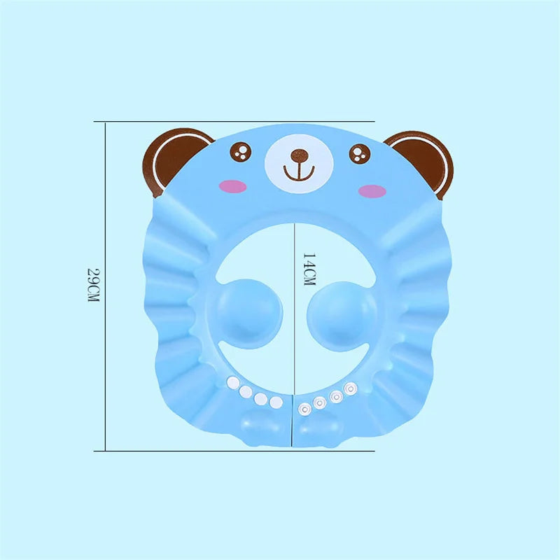 Kids Adjustable Shampoo Bathing Cap – Ear & Eye Protection