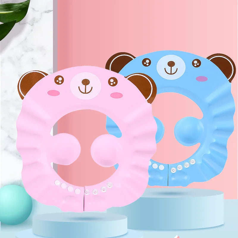Kids Adjustable Shampoo Bathing Cap – Ear & Eye Protection