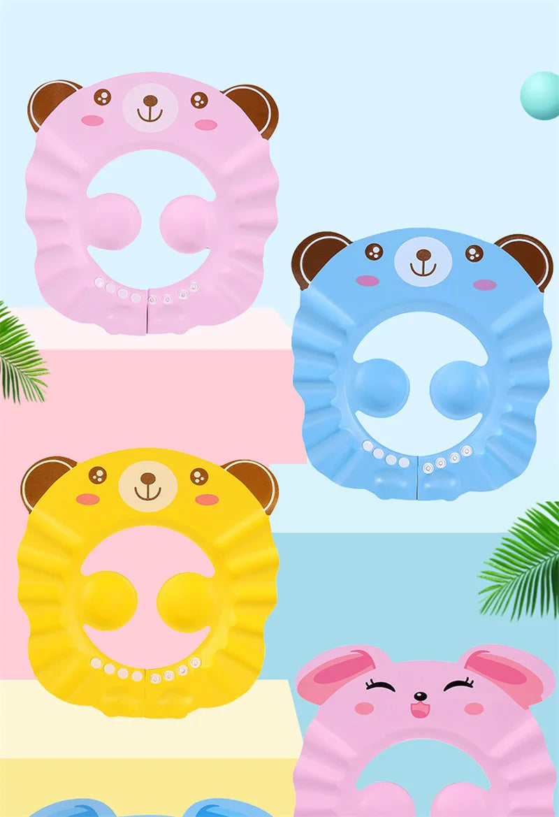 Kids Adjustable Shampoo Bathing Cap – Ear & Eye Protection