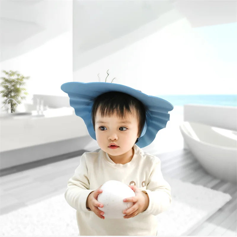 Kids Adjustable Shampoo Bathing Cap – Ear & Eye Protection