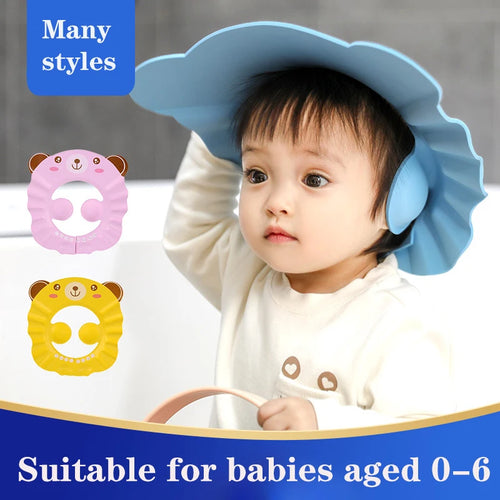 Kids Adjustable Shampoo Bathing Cap – Ear & Eye Protection