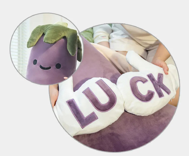 CuddleVeggie™ Plush Sleep Companion Pillow – Soft Long-Body Comfort & Leg Support Cushion