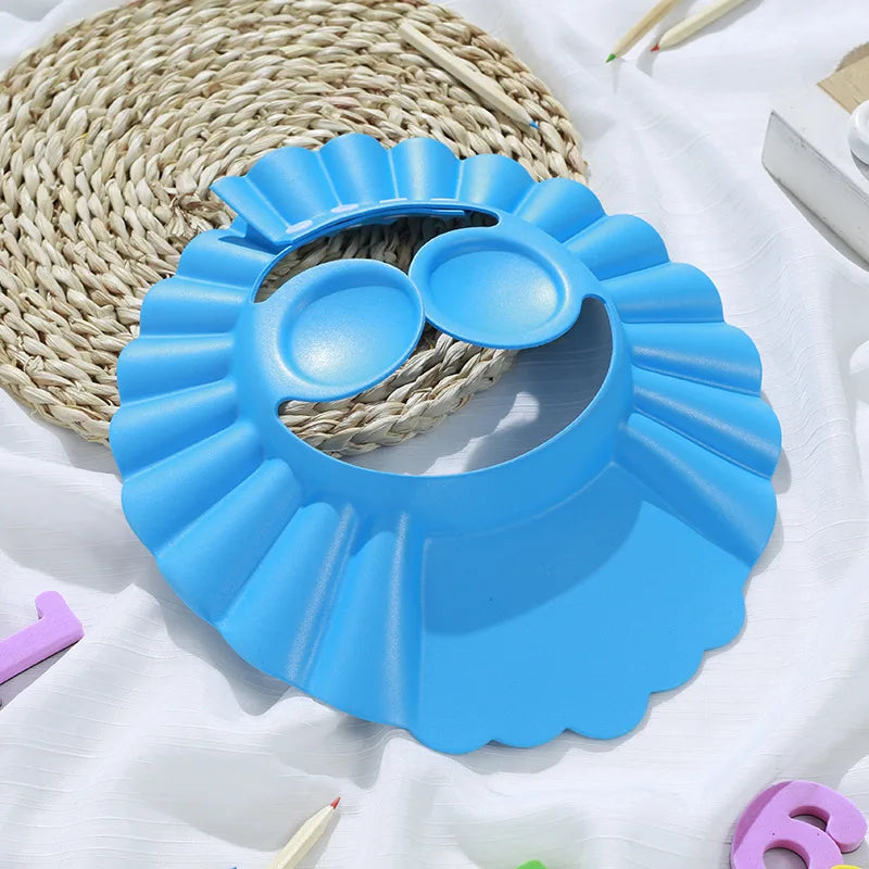 Kids Adjustable Shampoo Bathing Cap – Ear & Eye Protection