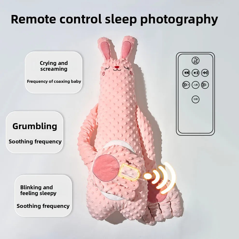Soothing Baby Sleep Pillow – Newborn Patting Pillow with Gentle Electric Hand & Remote Control